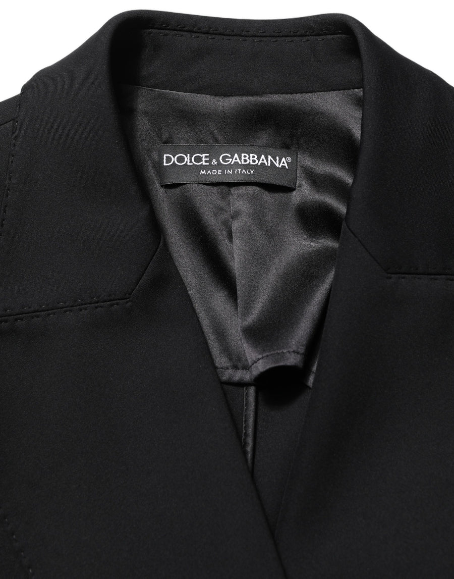 Dolce & Gabbana 86% Nylon 14% Elastane; Lining: 92% Silk 8% Elastane blazer in black