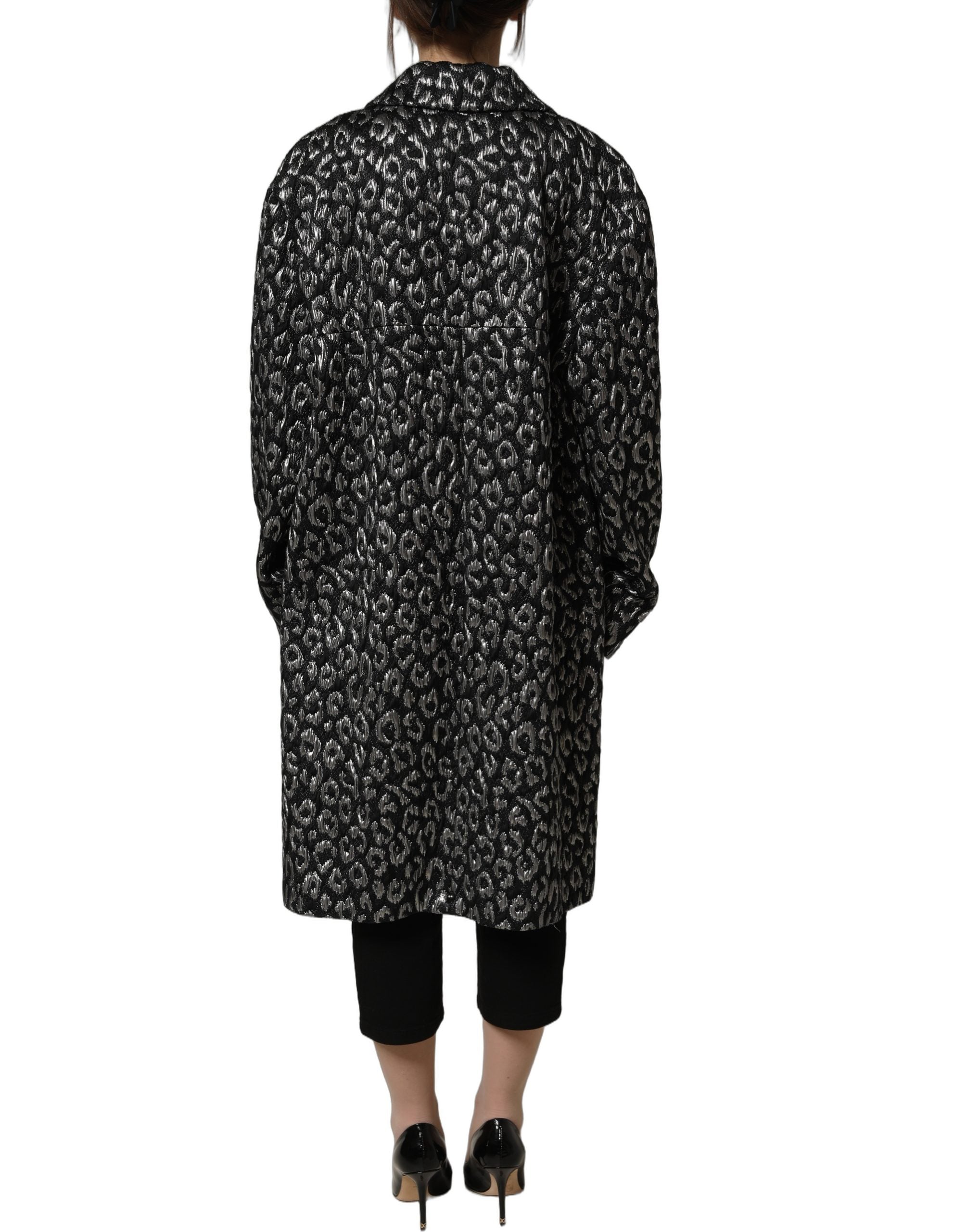 Dolce & Gabbana 53% Polyester coat in black — view 3