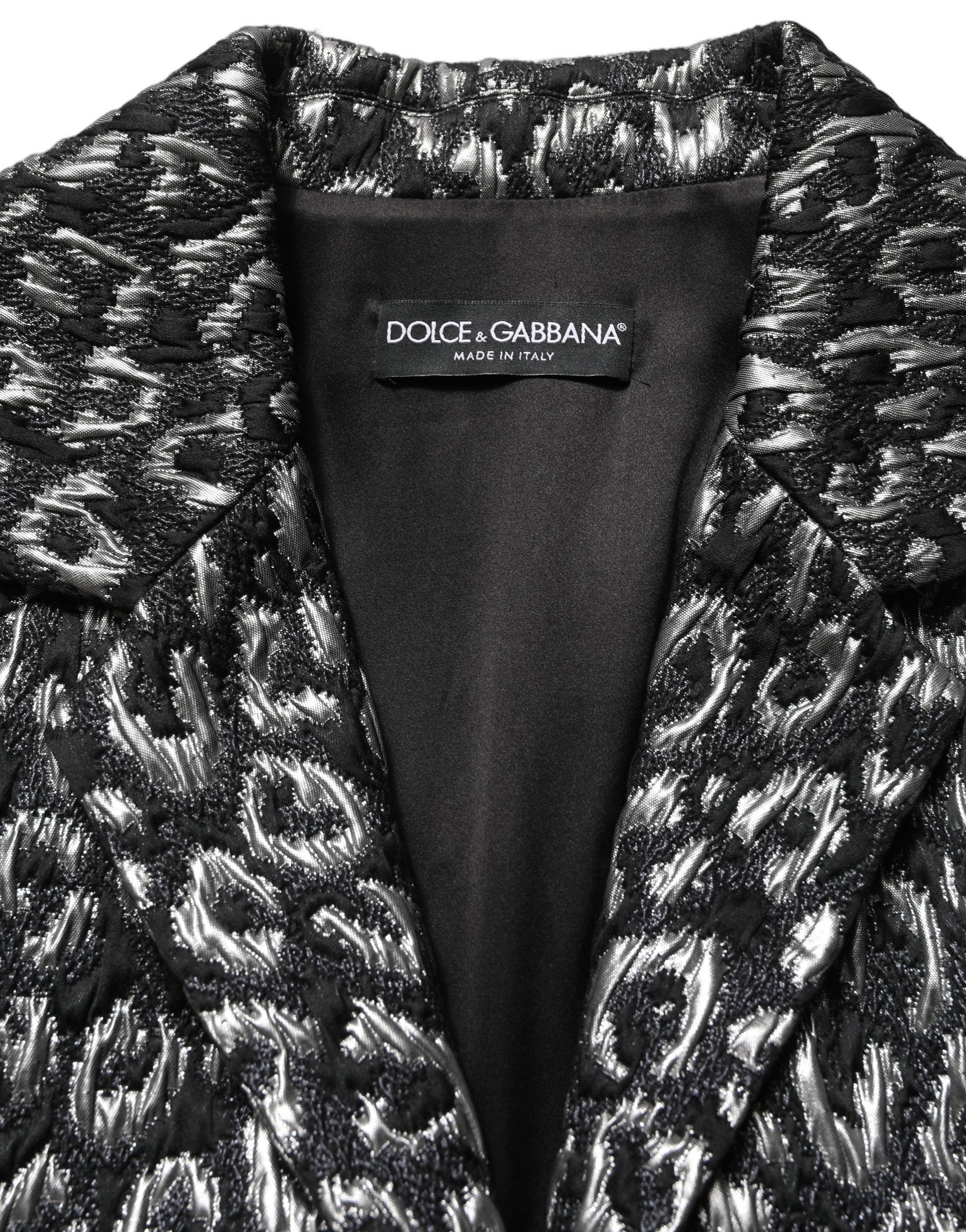 Dolce & Gabbana 53% Polyester coat in black — view 5