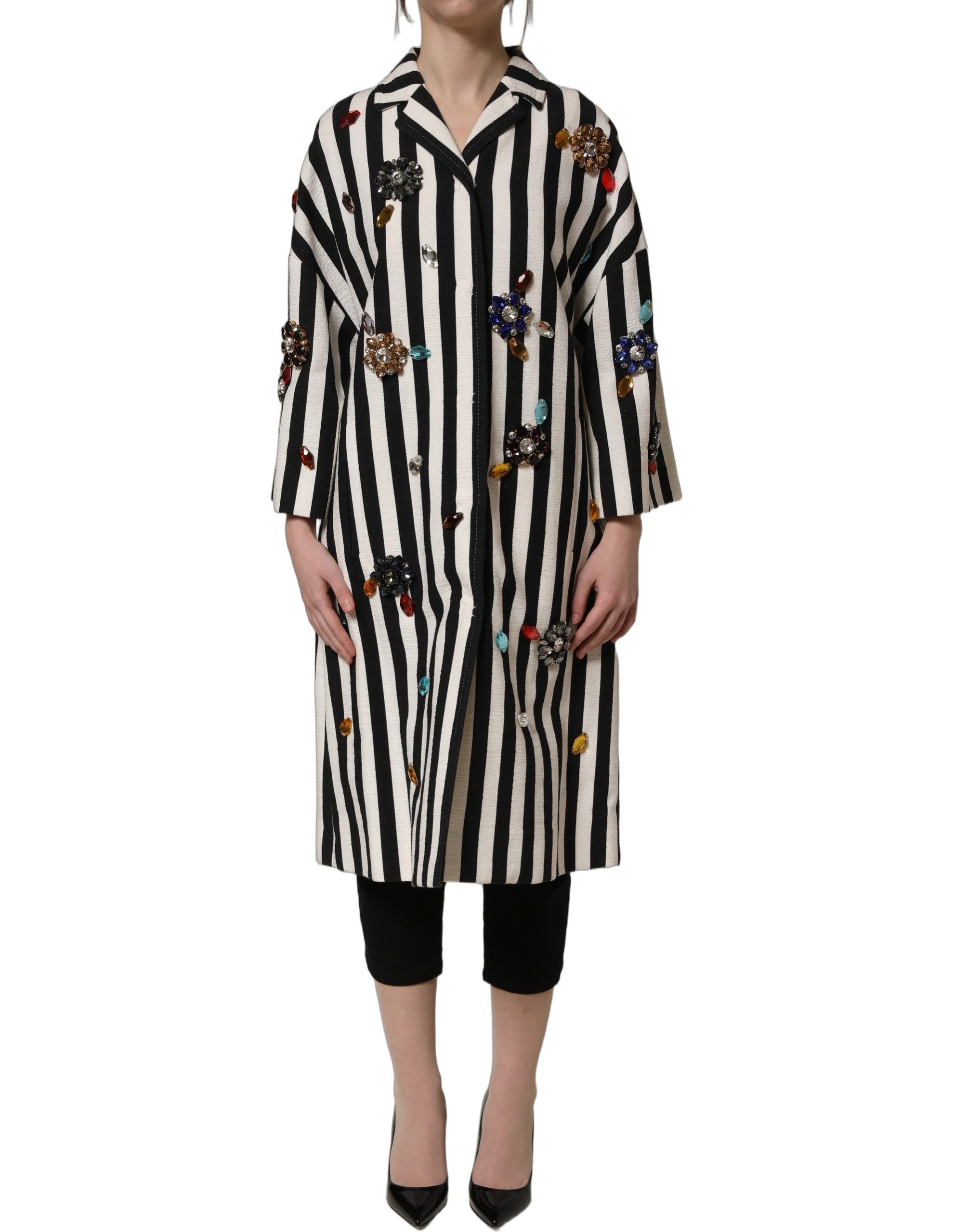 Dolce & Gabbana 70% Cotton 20% Real Crystal 10% Real Brass blazer in black — view 4
