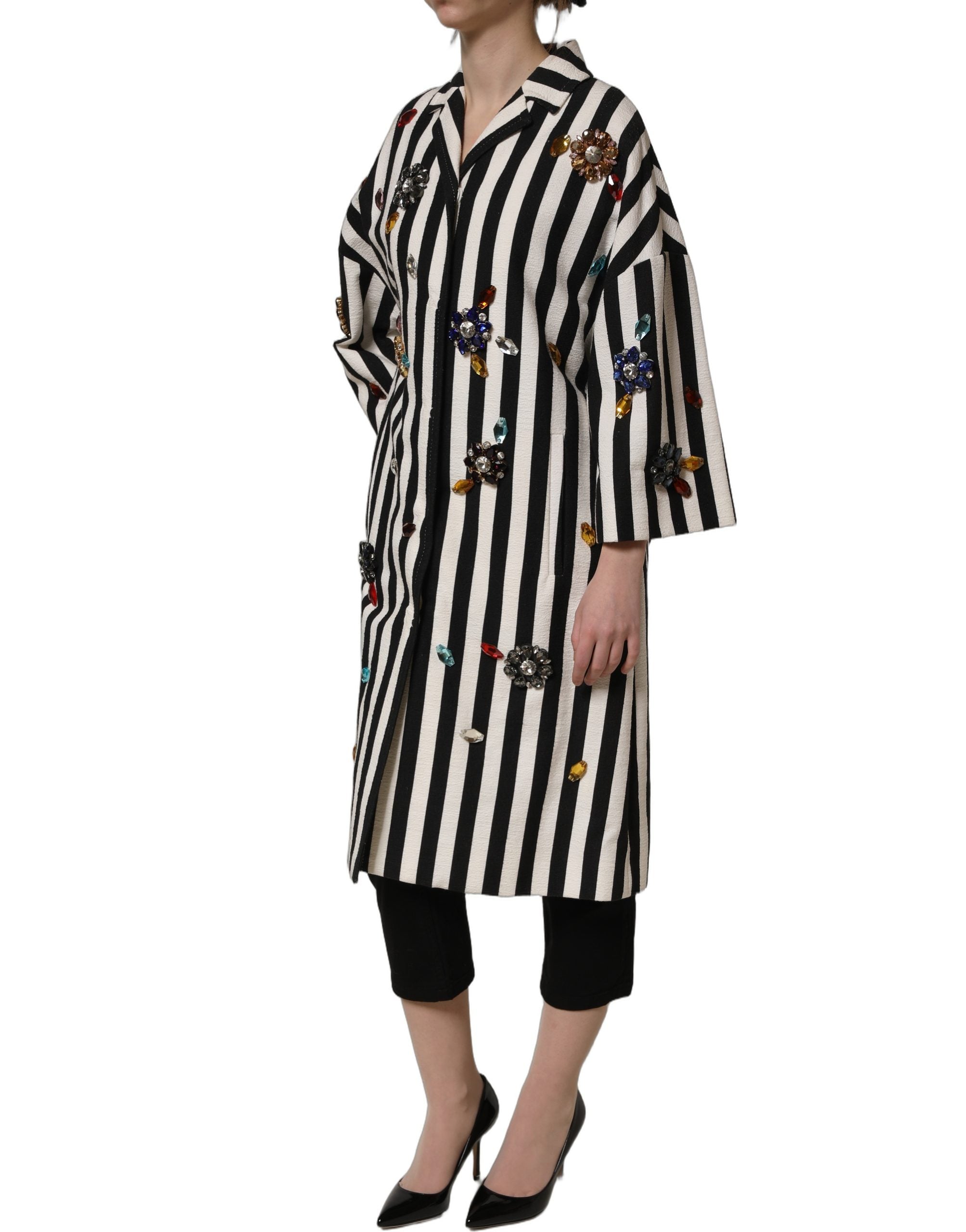 Dolce & Gabbana 70% Cotton 20% Real Crystal 10% Real Brass blazer in black — view 6