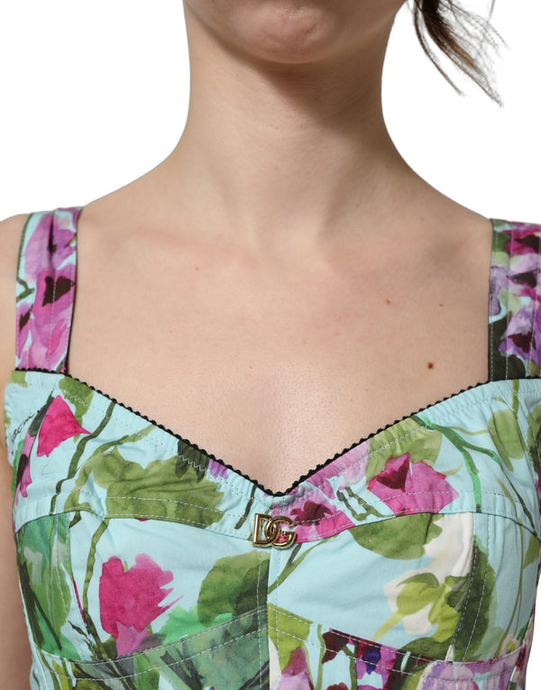 Dolce & Gabbana 70% Cotton tank top in blue