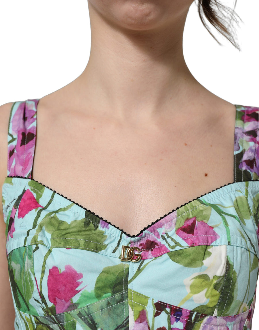 Dolce & Gabbana 70% Cotton tank top in blue