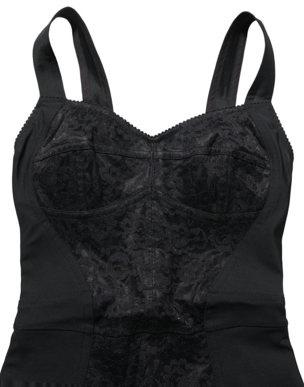 Dolce & Gabbana 85% Nylon 15% Elastane bodysuit in black