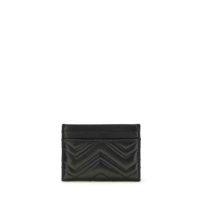 Gucci 100% Lamb card case in black — view 2