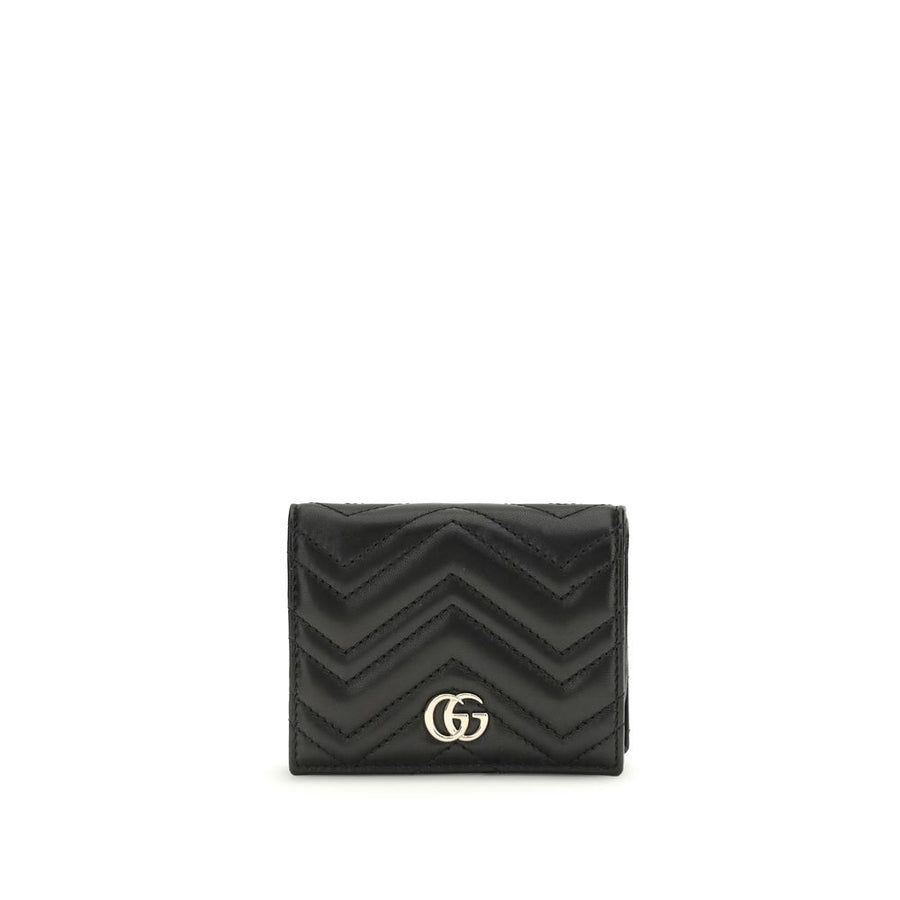 Gucci 100% lamb napa leather wallet in black