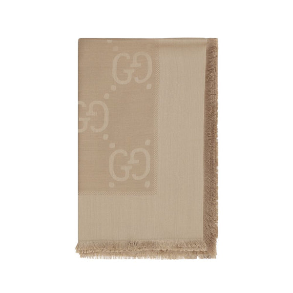 Gucci 50% Wool Ovis Aries scarf in brown