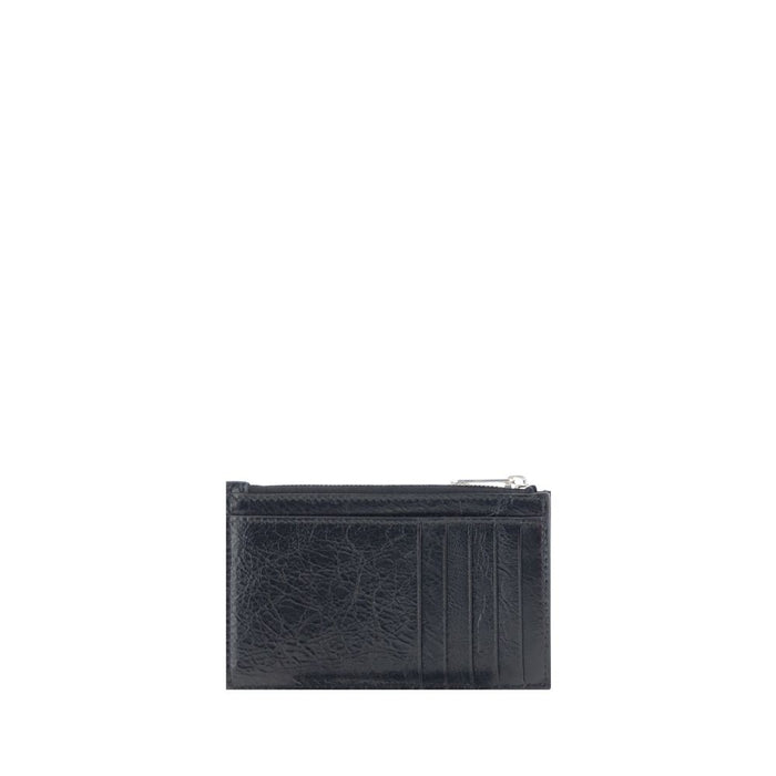 Balenciaga 100% Lamb Ovis Aries card case in black — view 2