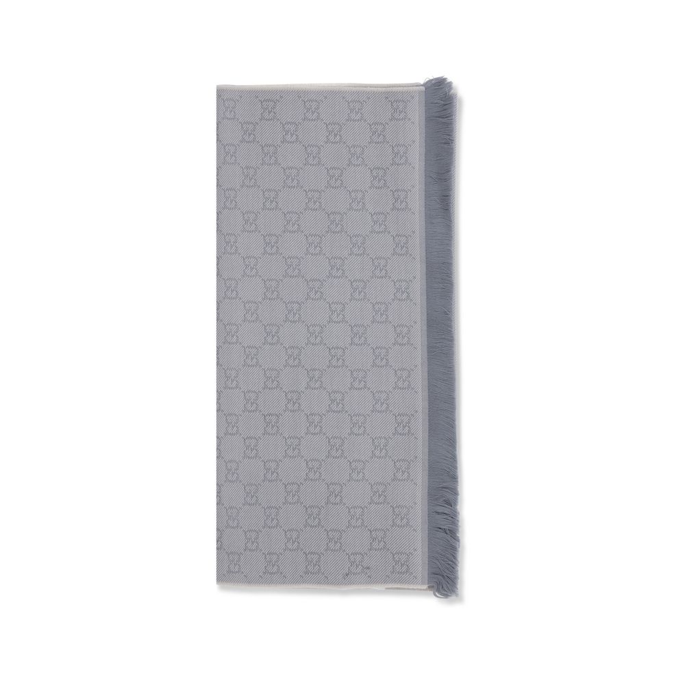 Gucci 100% Wool scarf in gray