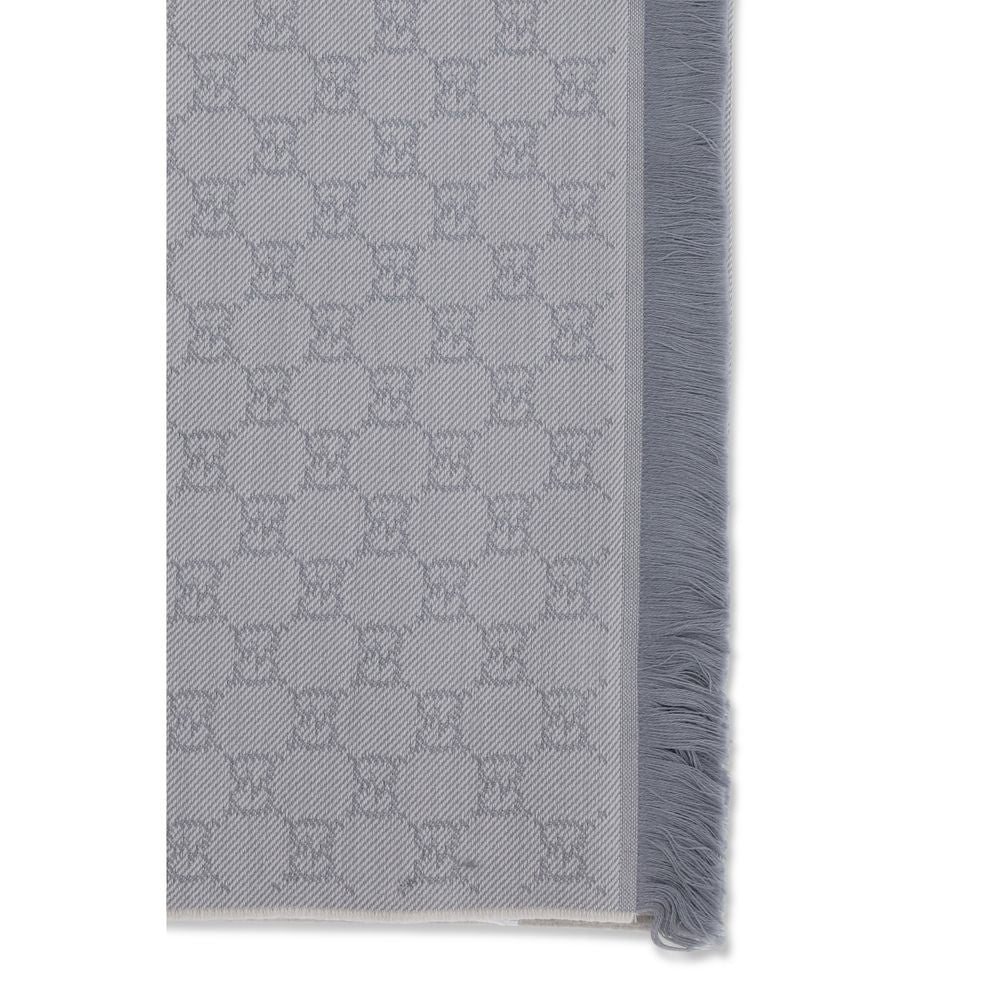 Gucci 100% Wool scarf in gray — view 3