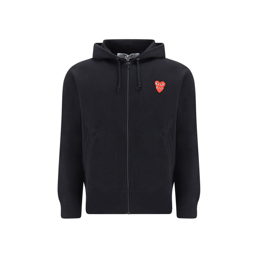 Comme Des GarçOns Play 100% Cotton hoodie in black