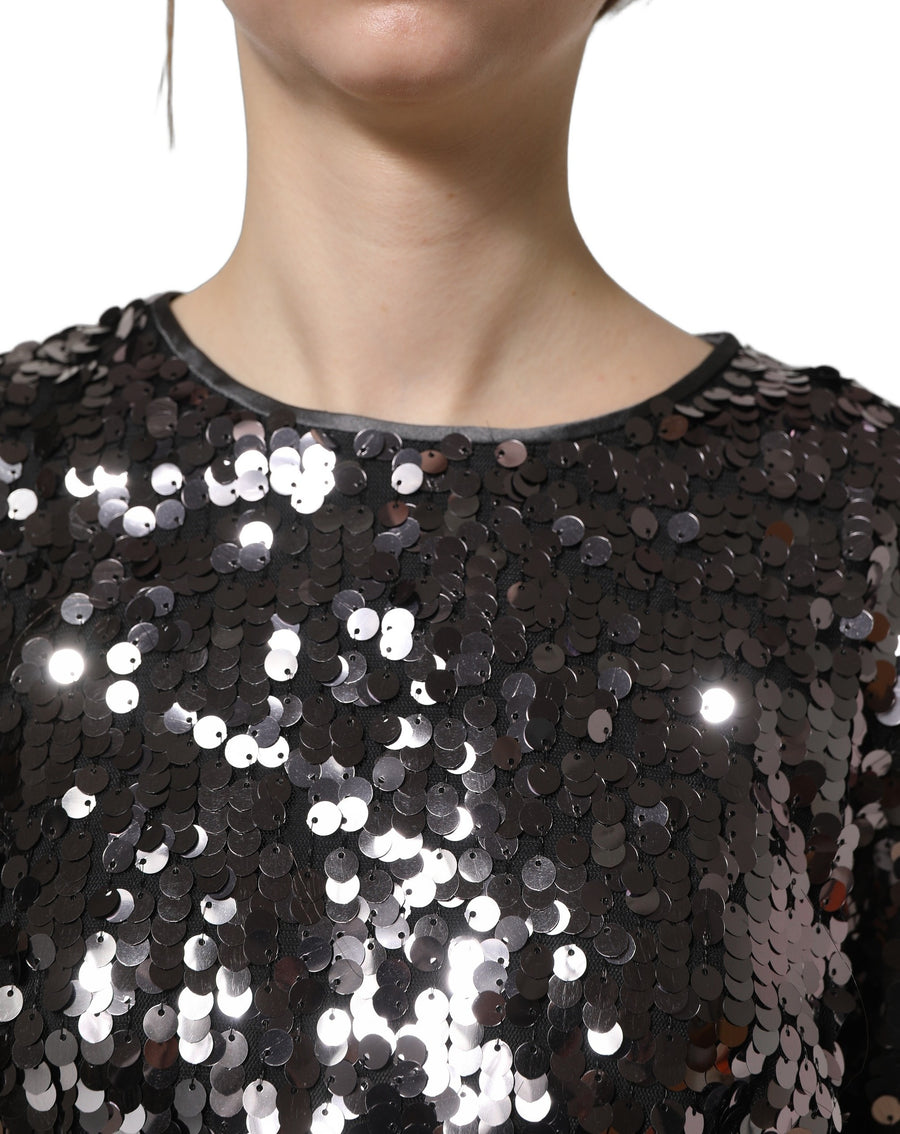 Dolce & Gabbana 100% Nylon; Lining: 92% Silk blouse in black