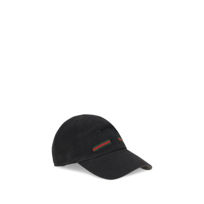 Gucci GU8757364HBKG1060BB 100% Cotton baseball cap in black — view 2