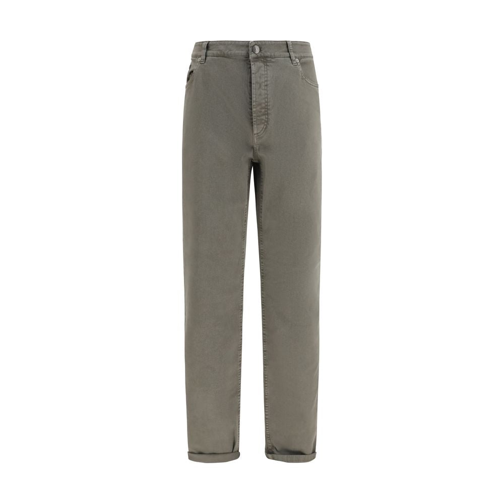 Brunello Cucinelli 99% Cotton jeans in gray
