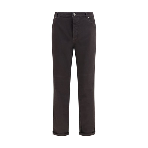 Brunello Cucinelli 99% Cotton jeans in brown