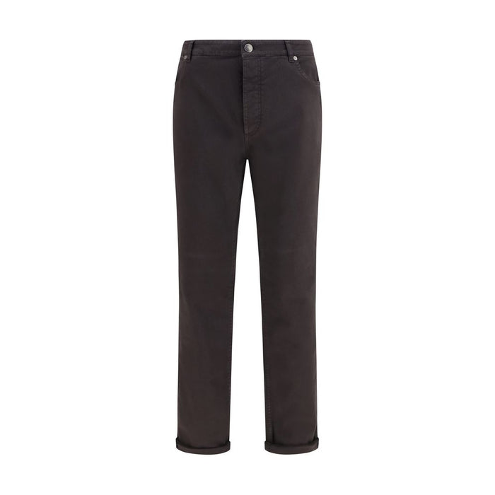Brunello Cucinelli 99% Cotton jeans in brown