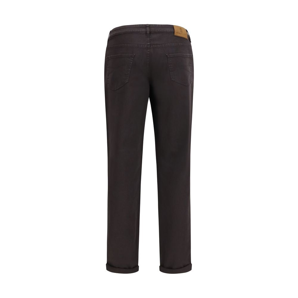 Brunello Cucinelli 99% Cotton jeans in brown — view 2