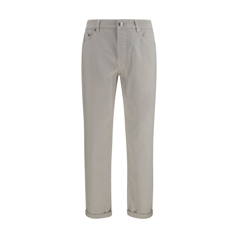 Brunello Cucinelli 99% Cotton jeans in white