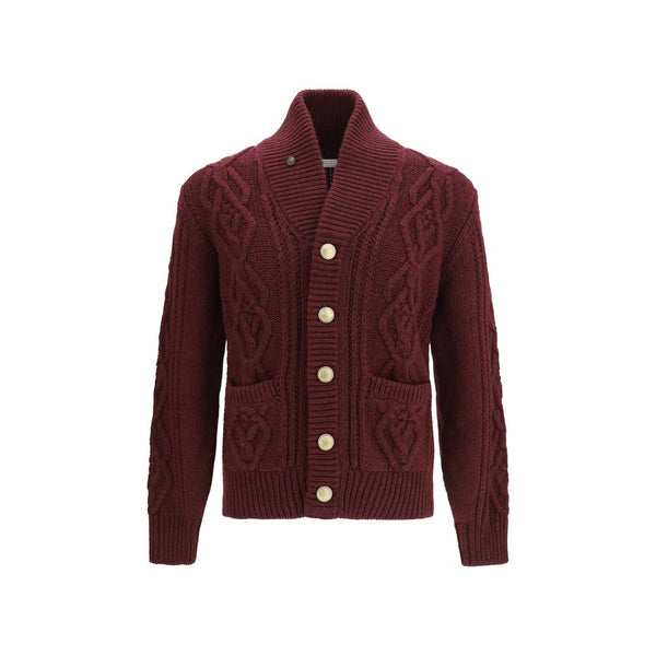 Brunello Cucinelli 100% Cashmere cardigan in bordeaux