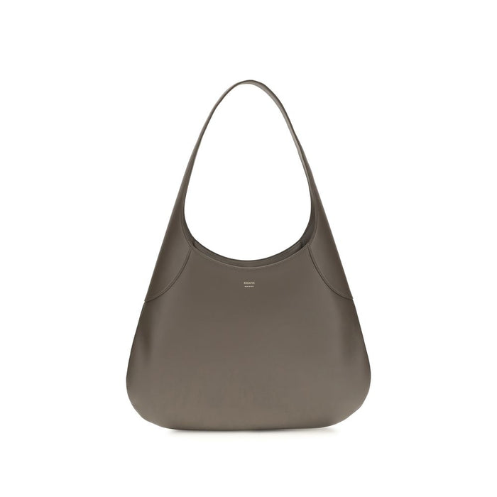 Khaite 100% Calf Leather Bos Taurus shoulder bag in gray