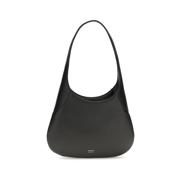 Khaite 100% Calf Leather Bos Taurus shoulder bag in black