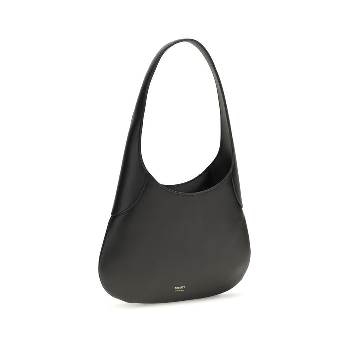 Khaite 100% Calf Leather Bos Taurus shoulder bag in black — view 2