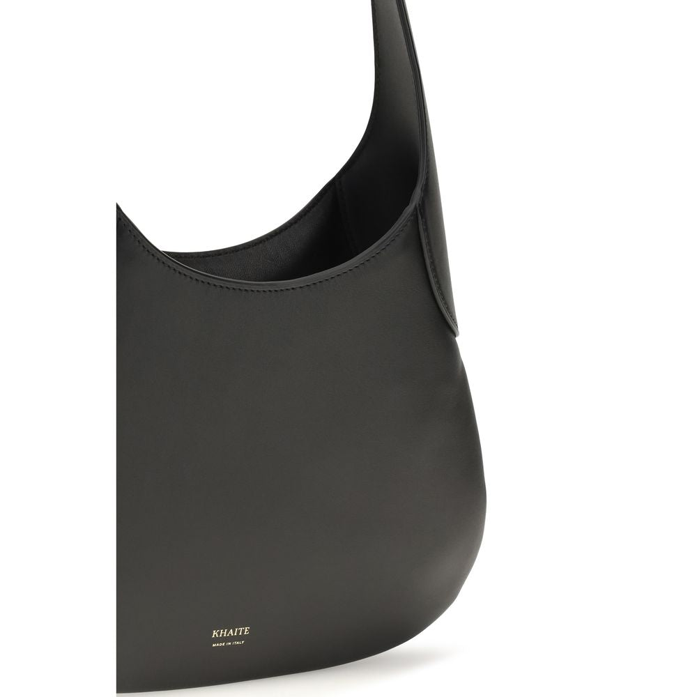 Khaite 100% Calf Leather Bos Taurus shoulder bag in black — view 4