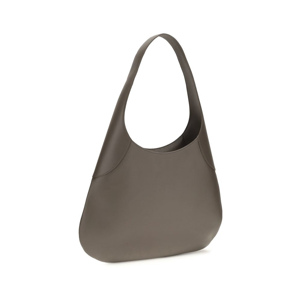 Khaite 100% Calf Leather Bos Taurus shoulder bag in gray — view 3