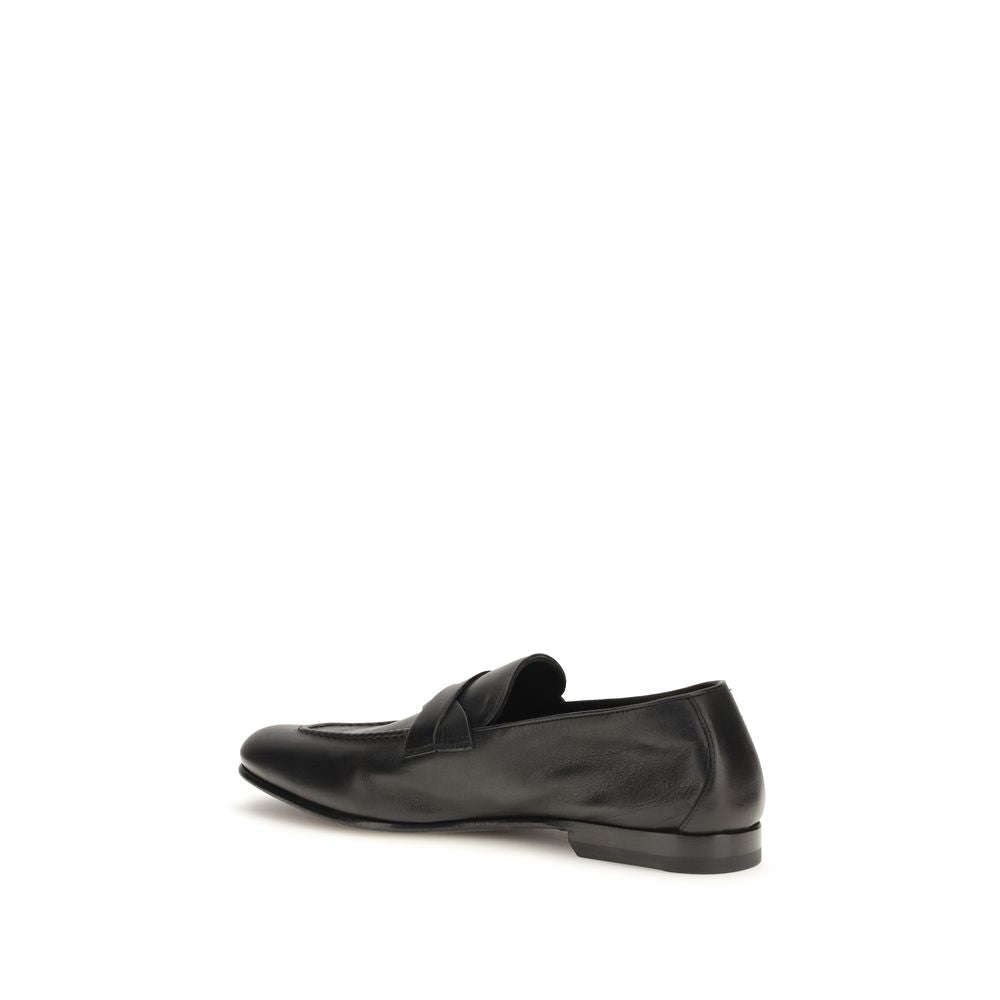 Tom Ford 100% Calf Leather Bos Taurus loafer in black — view 3