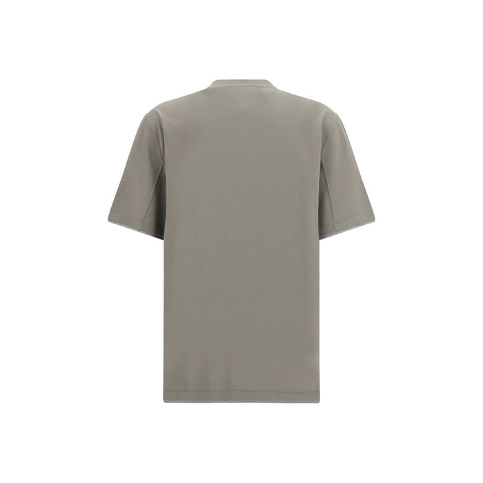 Brunello Cucinelli 100% Cotton t-shirt in beige — view 2