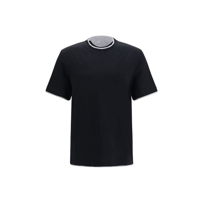 Brunello Cucinelli 100% Cotton t-shirt in black