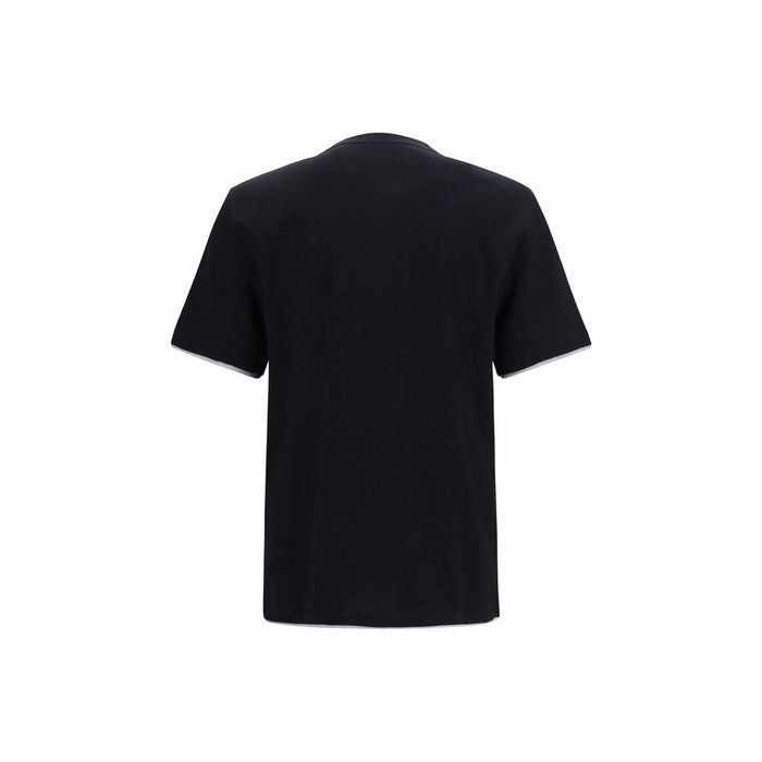 Brunello Cucinelli 100% Cotton t-shirt in black — view 2