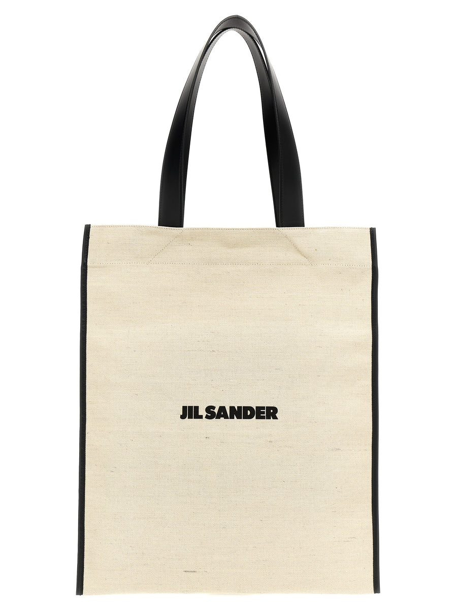 Jil Sander 61% jute tote bag in beige