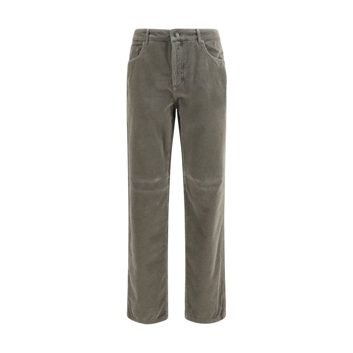 Brunello Cucinelli 97% Cotton trousers in gray