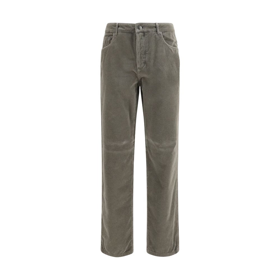 Brunello Cucinelli 97% Cotton trousers in gray