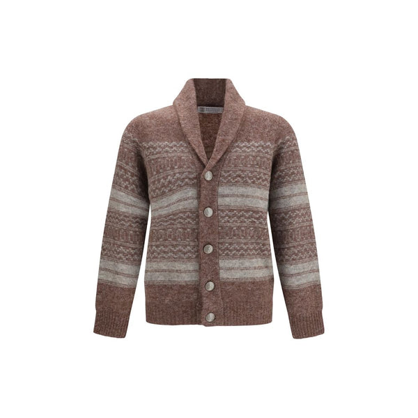 Brunello Cucinelli 55% Alpaca Vicugna Pacos cardigan in brown