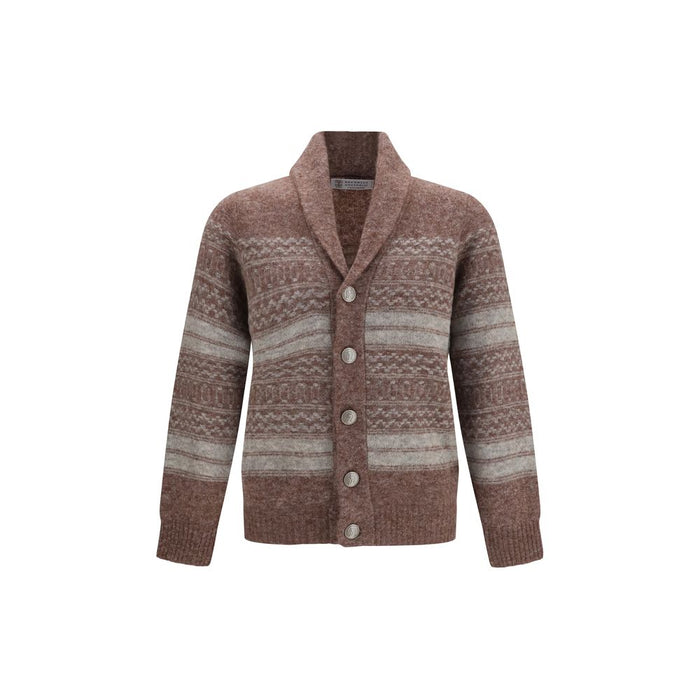 Brunello Cucinelli 55% Alpaca Vicugna Pacos cardigan in brown