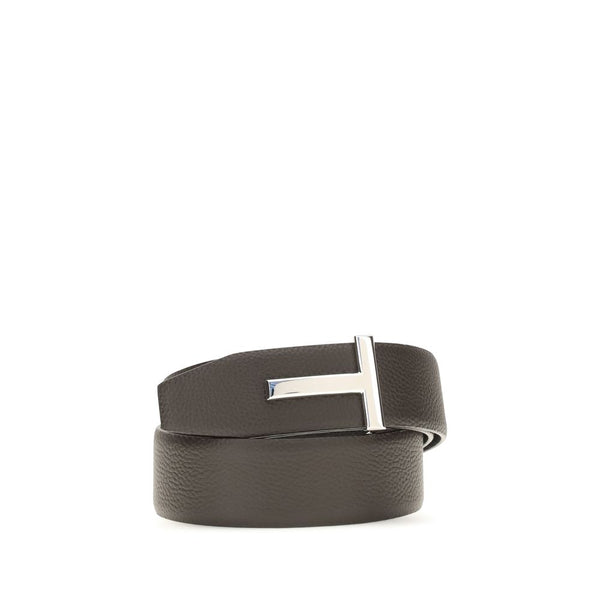 Tom Ford 100% Calf Leather Bos Taurus belt in brown