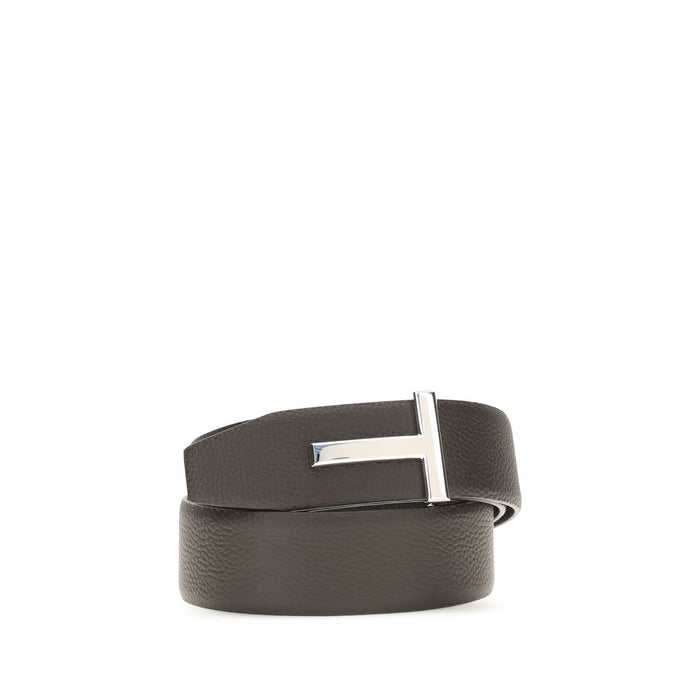 Tom Ford 100% Calf Leather Bos Taurus belt in brown