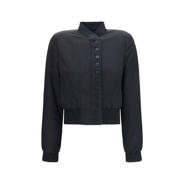 Alexander McQueen 84% Polyester jacket in black