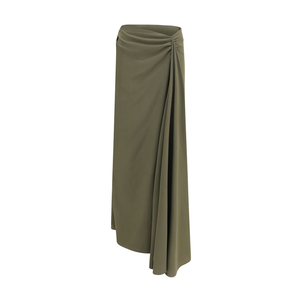 Alexander McQueen 100% Silk skirt in green