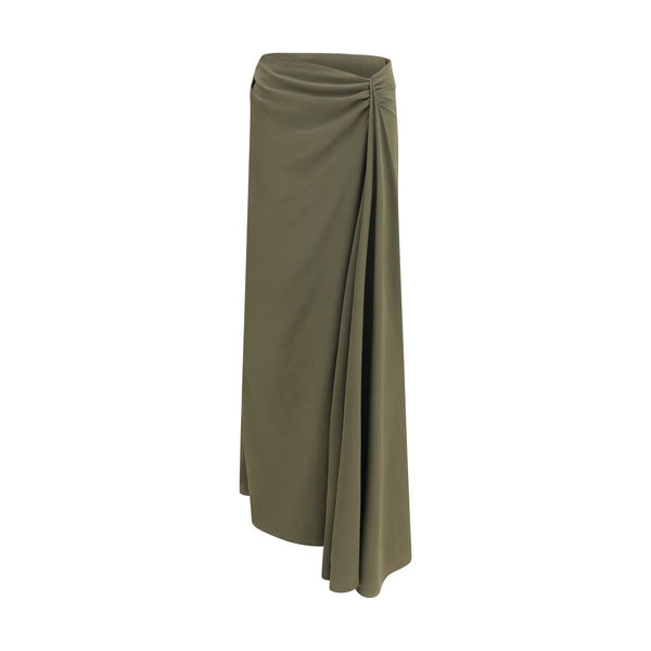 Alexander McQueen 100% Silk skirt in green