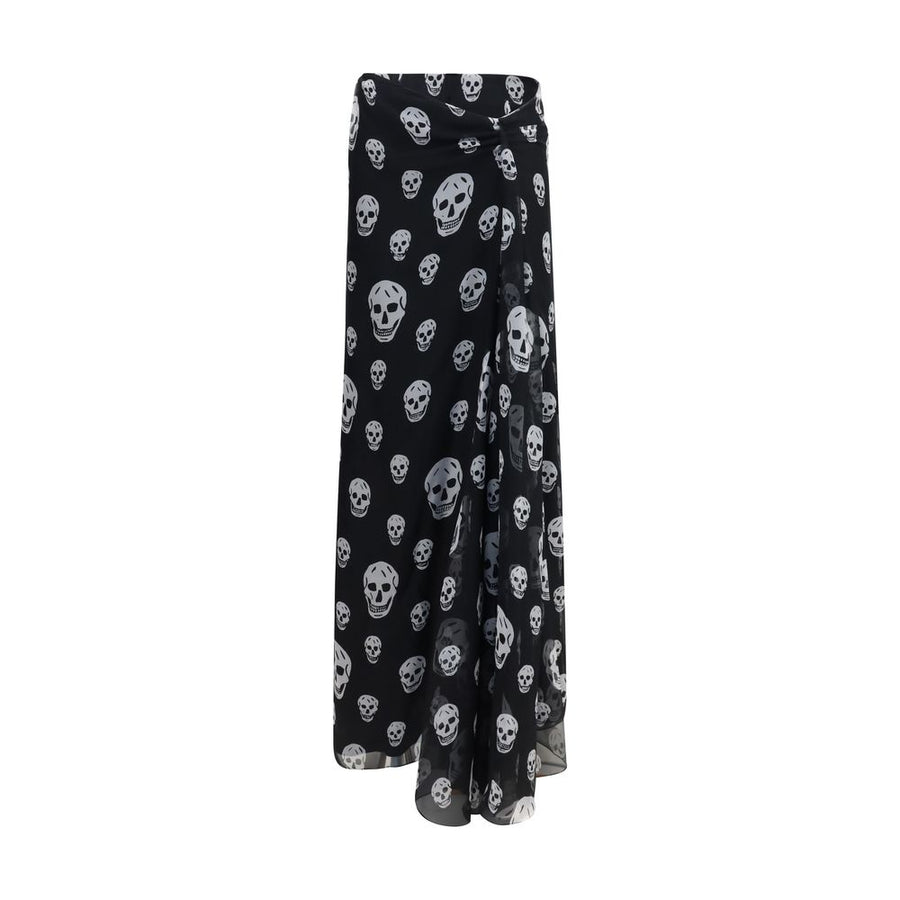 Alexander McQueen 100% Silk skirt in black