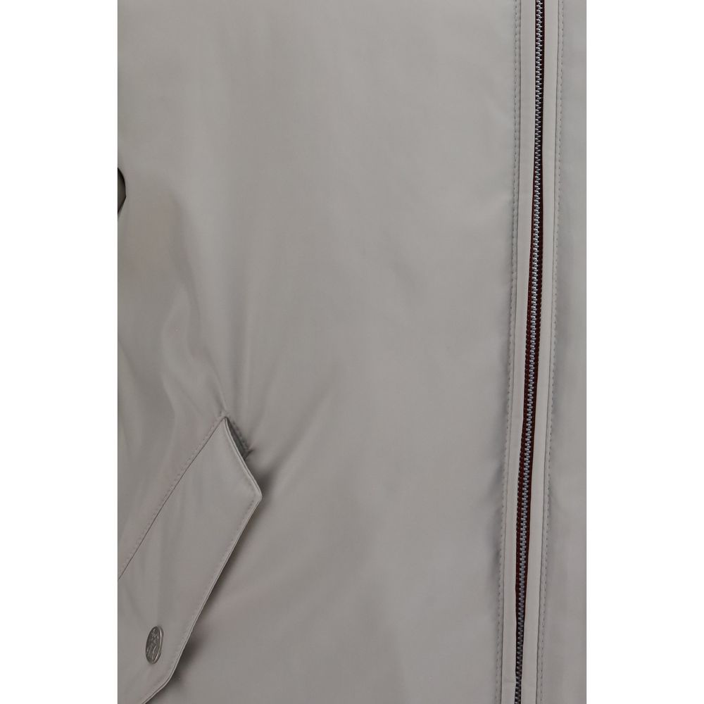 Brunello Cucinelli 100% Polyester jacket in gray — view 3