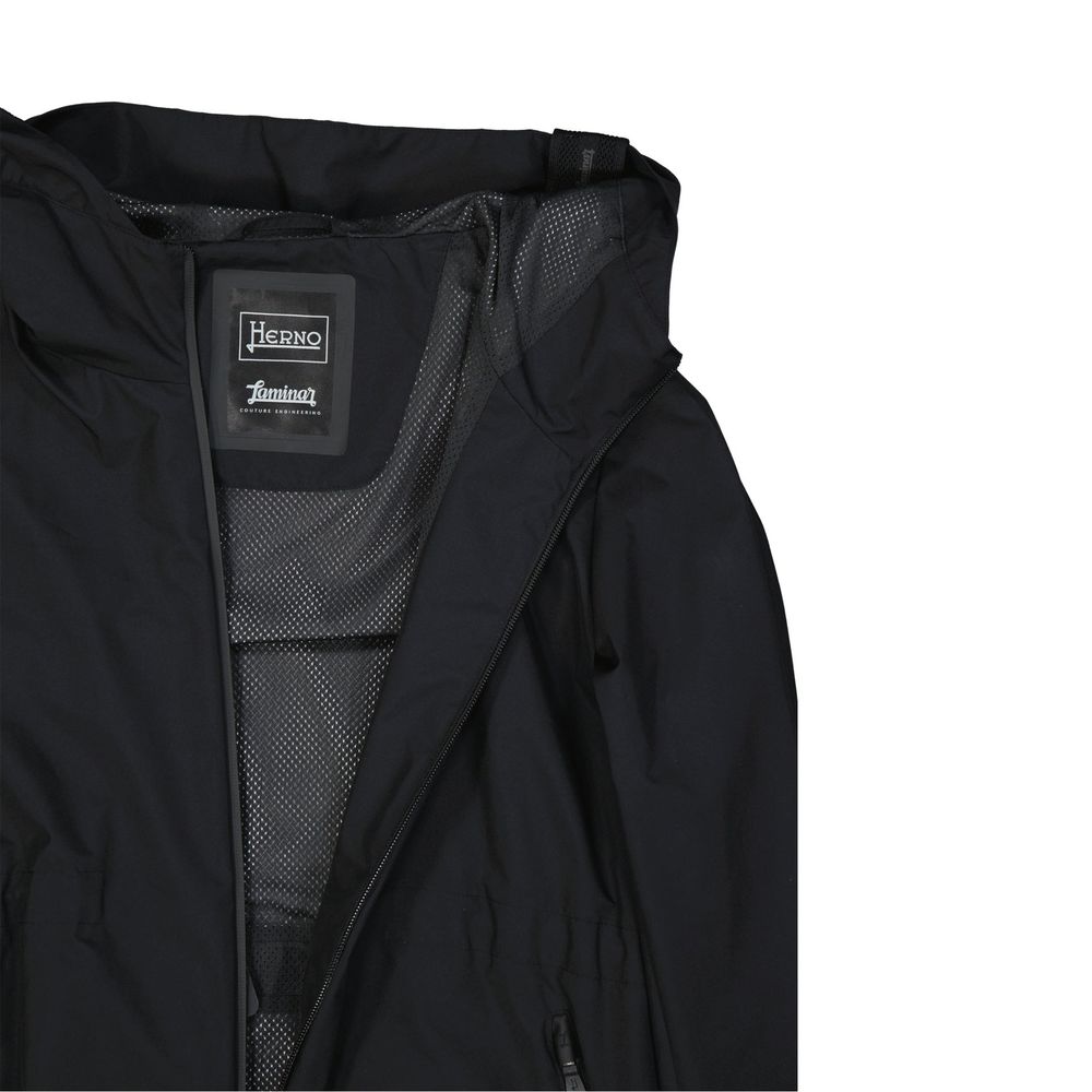 Herno 100% Polyester with Polyamide lining jacket in black — view 3