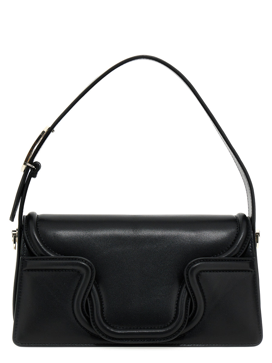 Valentino Garavani 100% leather shoulder bag in black
