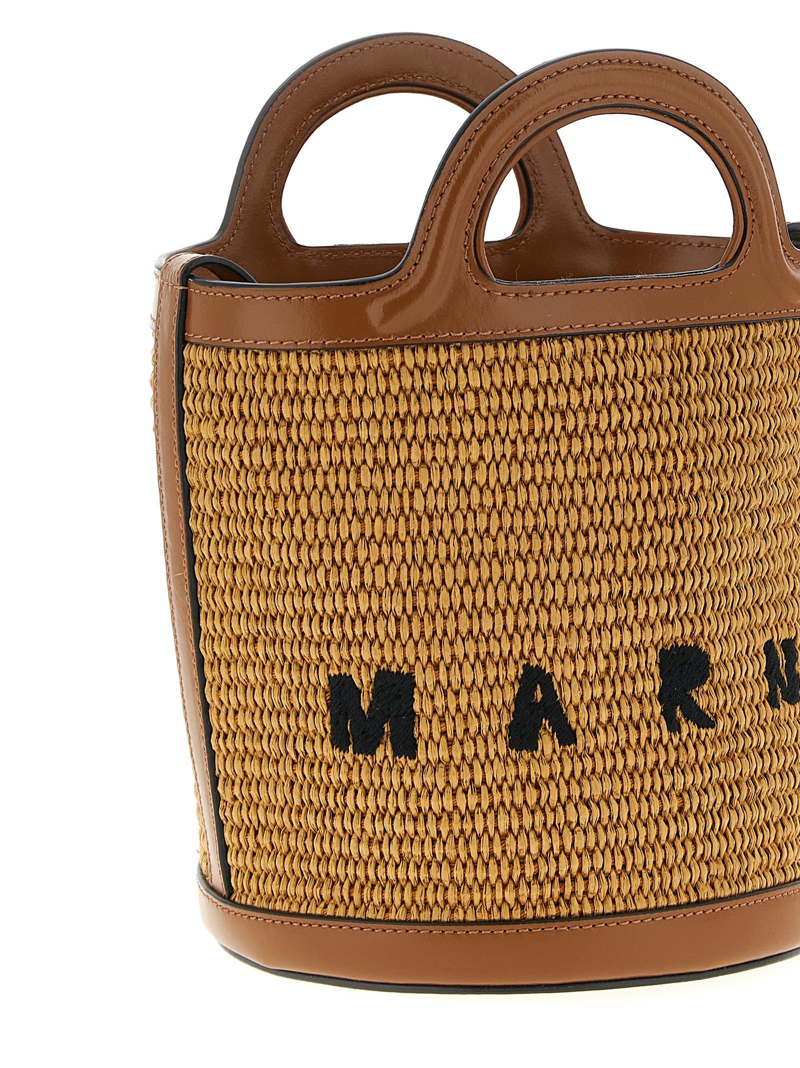 Brown Cotton Handbag Bag
