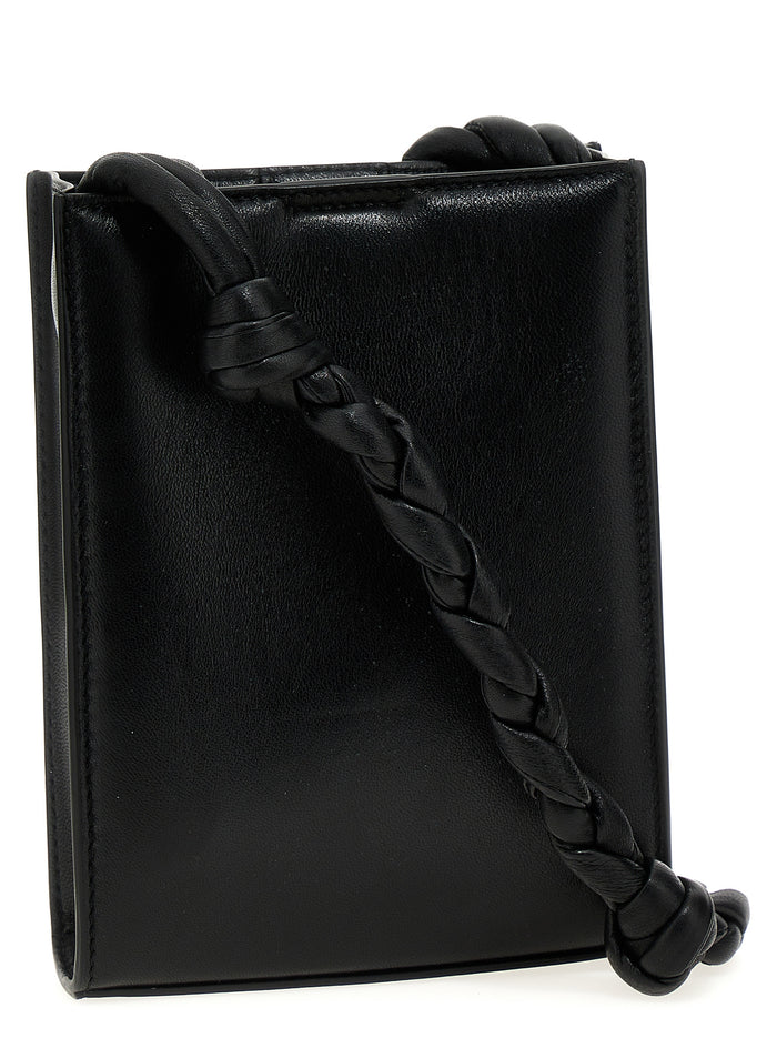 Jil Sander 100% calf leather crossbody bag in black — view 2