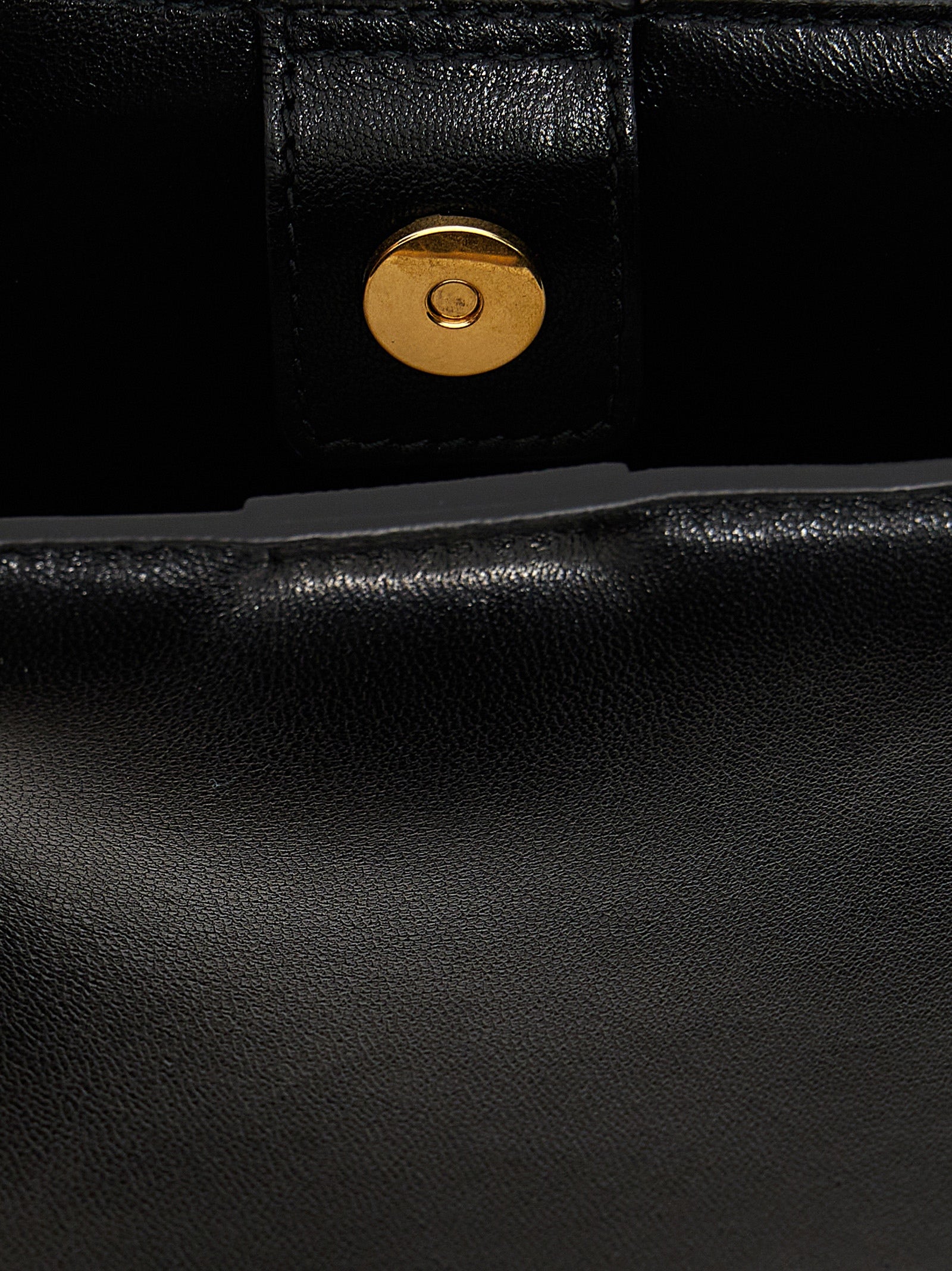 Black Calfskin Crossbody Bag