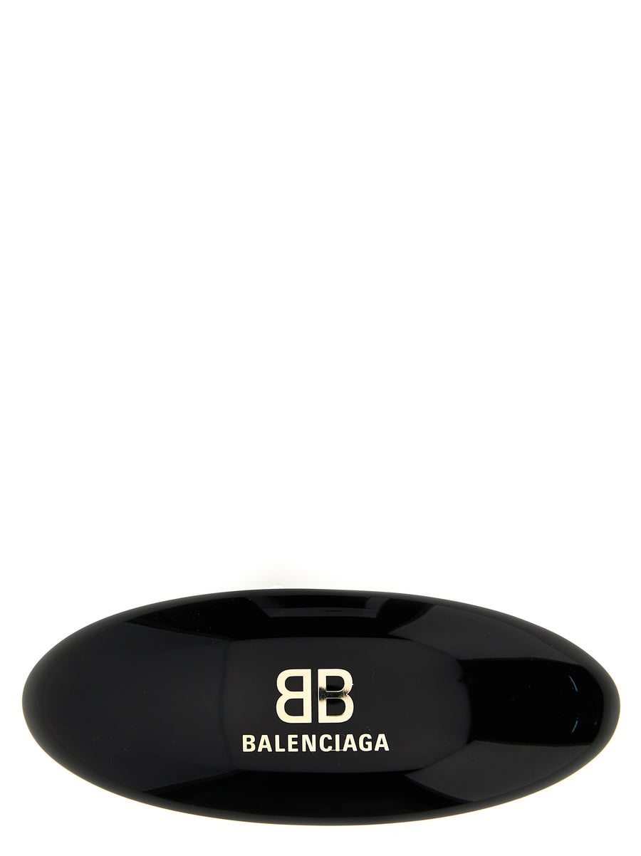 Balenciaga Resin hair clip in black